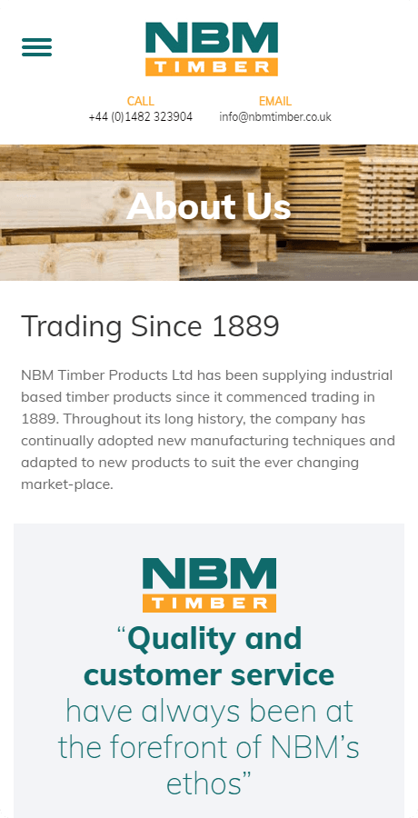NBM Timber Mobile Design
