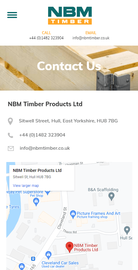 NBM Timber Mobile Design