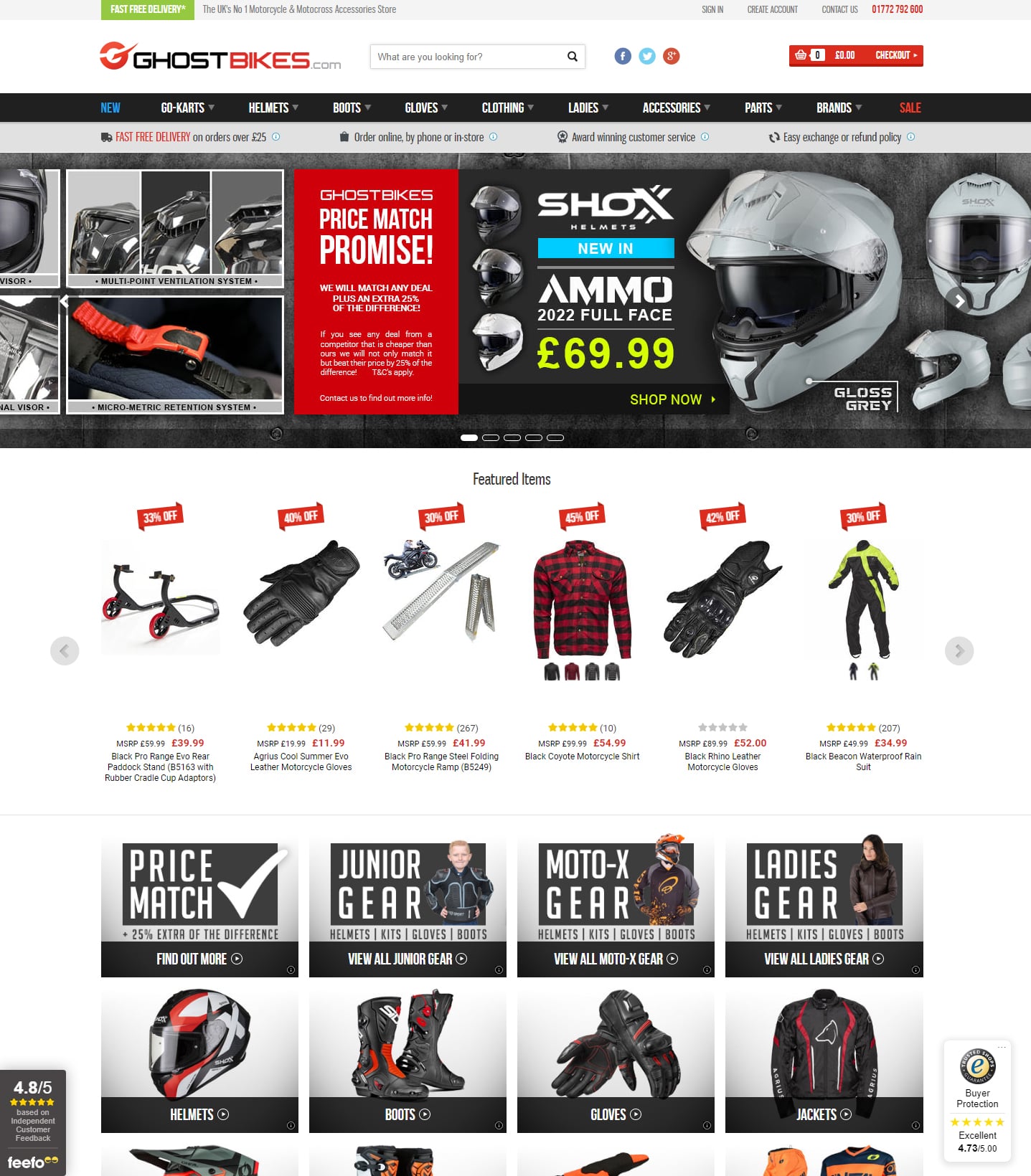 Ghostbikes Homepage Design