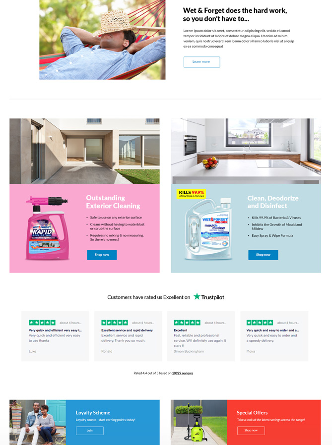 Wet & Forget Website Design